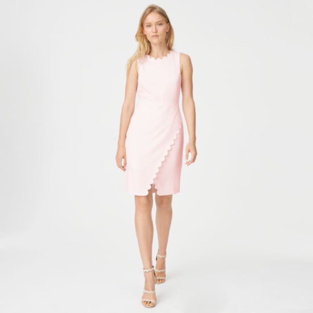 Club Monaco scalloped arlietta dress